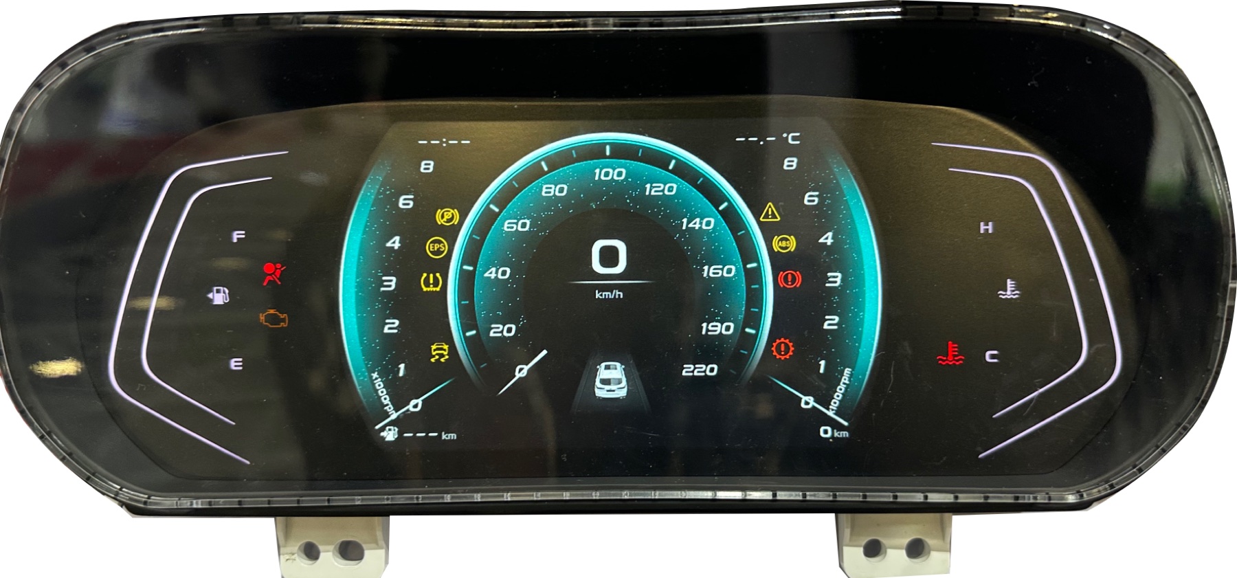 Automotive HMI dashboard control panel and instrument cluster interface